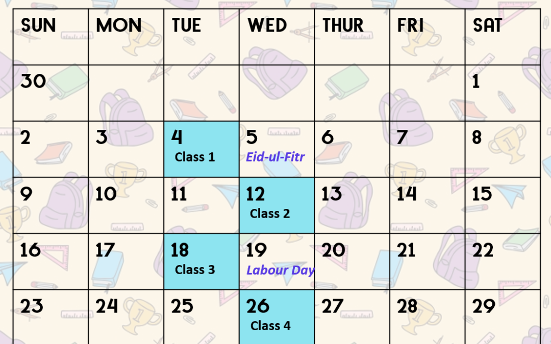 June Wednesday Classes